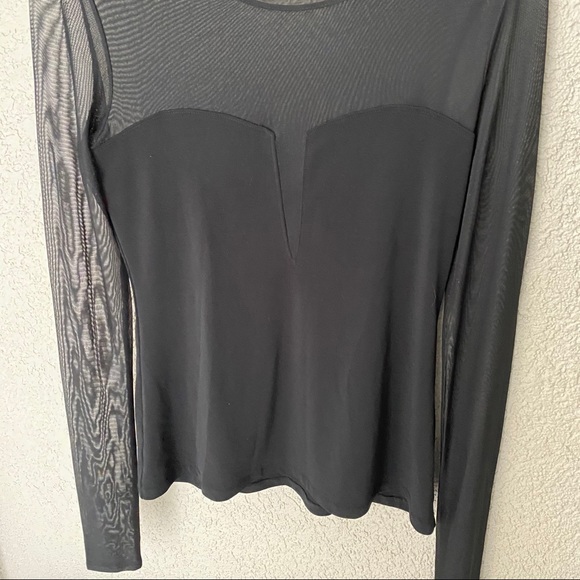 Elizabeth & James Sheer Long Sleeve Top - Picture 3 of 8